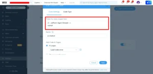 CSS & JS code used to fix embed position issues on Wix mobile