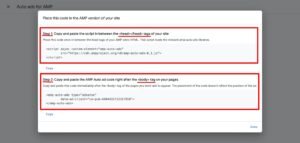 Step-by-step process using WPCode → Add Snippet to correctly place AMP Auto Ads code